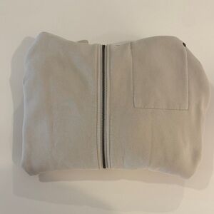 Vuori men’s Cream Zip-Up Hoodie